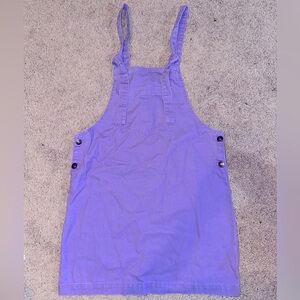 Purple overall dress